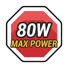 Max power 80W