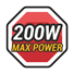 Max power 200W