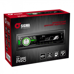 Автомобильный цифровой медиаресивер SIGMA CP-500 PRO Green/Red 