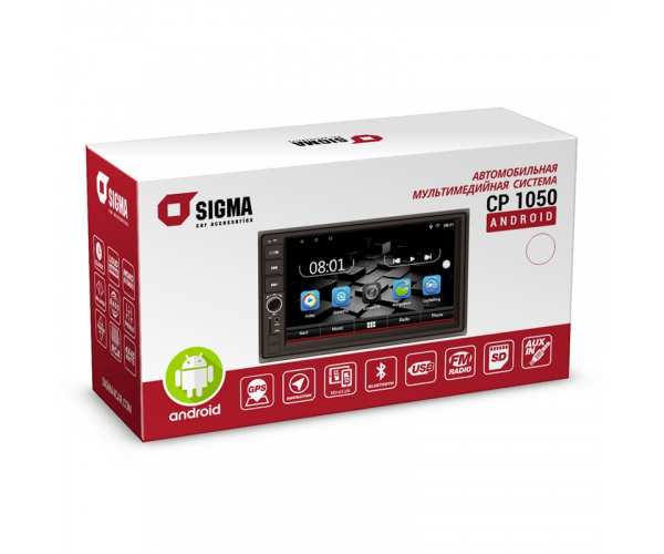 Автомобильная мультимедийная система SIGMA CP-1050 Android