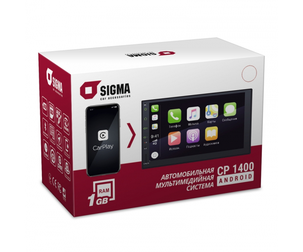 Автомобільна мультимедійна система SIGMA CP-1400 Android CarPlay