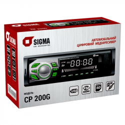 Автомобильный цифровой медиаресивер SIGMA CP 200 Green/Red