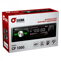 Автомобильный цифровой медиаресивер SIGMA CP-100 Green/Red