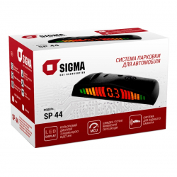  Система парковки для автомобиля SIGMA SP-44 Black/Silver