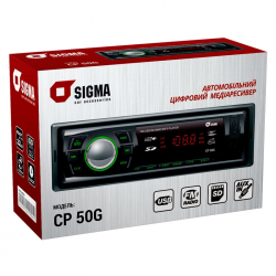 Автомобільний цифровий медіаресівер SIGMA CP-50 Green/Red